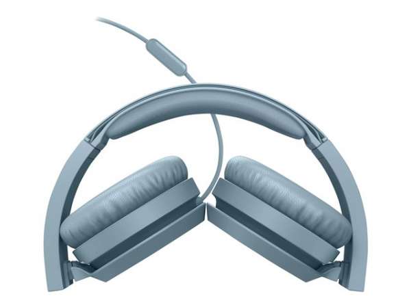 PHILIPS Headphones with mic blue 32mm speaker drivers for powerful and dynamic sound PHILIPS Headphones with mic blue 32mm speaker drivers for powerful and dynamic sound