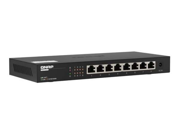 QNAP QSW-1108-8T 8 port 2.5Gbps auto negotiation 2.5G/1G/100M unmanaged switch