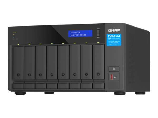 QNAP TVS-H874-I5-32G 8-bay QuTS hero NAS Intel Core i5-12400 6-core/12-thread up to 4.6GHz 32GB SO-DIMM QNAP TVS-H874-I5-32G 8-bay QuTS hero NAS Intel Core i5-12400 6-core/12-thread up to 4.6GHz 32GB SO-DIMM