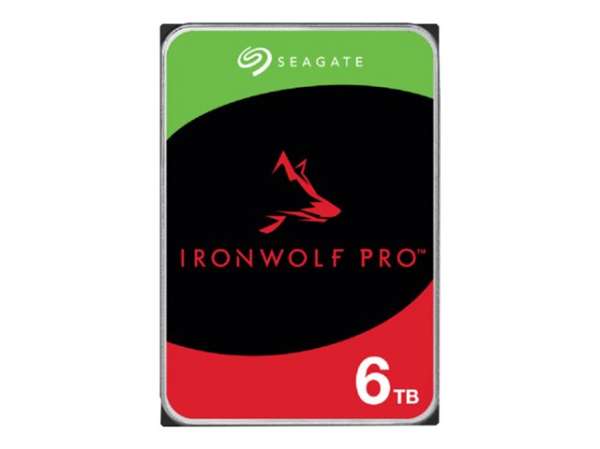 SEAGATE Ironwolf PRO Enterprise NAS HDD 6TB 7200rpm 6Gb/s SATA 256MB cache 8.9cm 3.5inch 24x7 for NAS RAID Rackmount systems BLK