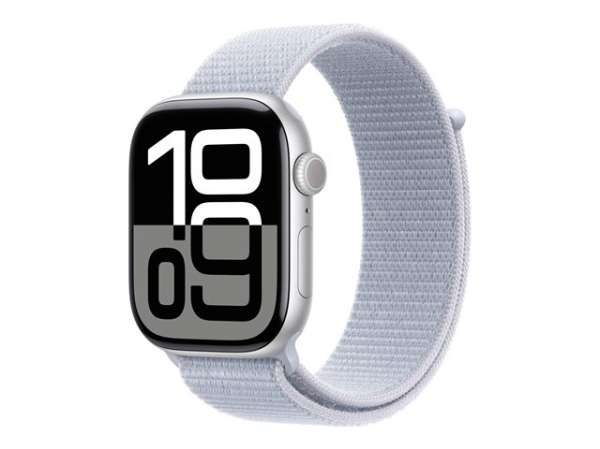 Смартчасовник APPLE Watch S10 GPS 46mm Silver Alu Case with Blue Cloud Sport Loop