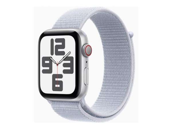 Смартчасовник APPLE Watch SE2 v3 Cellular 44mm Silver Alu Case with Blue Cloud Sport Loop