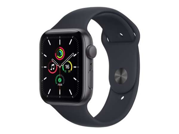 Смартчасовник APPLE Watch SE V2 GPS 44mm Space Gray Aluminium Case with Black Sport Band Regular