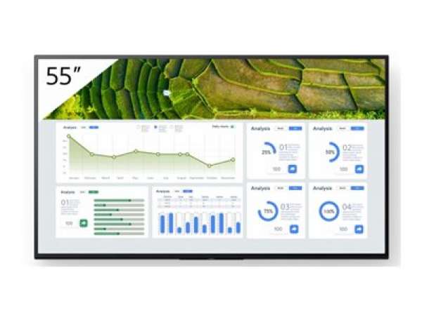 SONY FW-55BZ30L Bravia LCD 55inch 4K HDR Pro display 24/7 portrait landscape Pro-Mode Airplay Chromecast 440 Nit