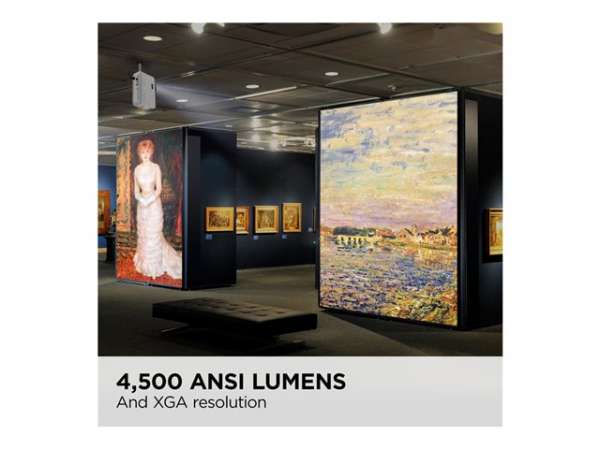 VIEWSONIC PA700X XGA 1024x768 4500AL 22000:1 contrast SuperColor technology 3D compatible TR1.94-2.16 1.1x zoom 27dB