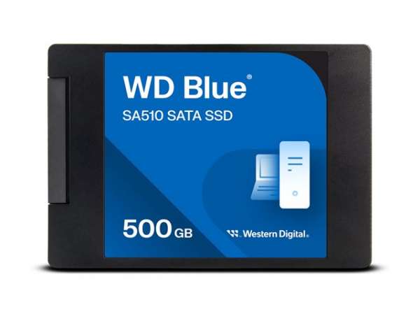 WD Blue SA510 SSD 500GB SATA III 6Gb/s cased 2.5inch 7mm internal single-packed POWERED BY SANDISK