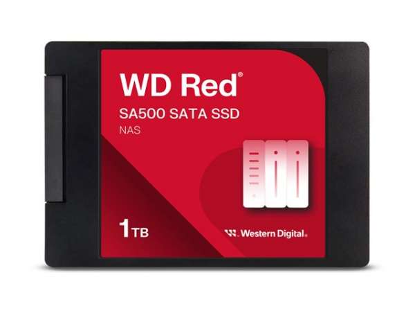 WD Red SSD SA500 NAS 1TB 2.5inch SATA III 6 Gb/s internal single-packed POWERED BY SANDISK