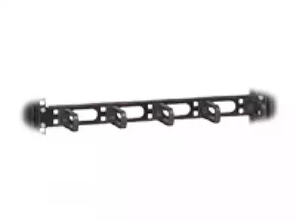 19 Management Panel 1U, plastic hooks 40 x 40 mm