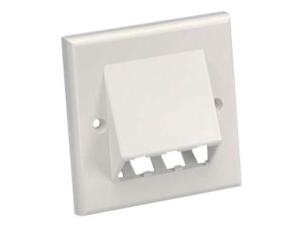 3 Module Space 86x86mm Faceplate
