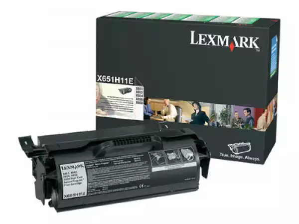 LEXMARK X651 X652 X654 X656 X658 toner cartridge black high capacity 25.000 pages 1-pack return program