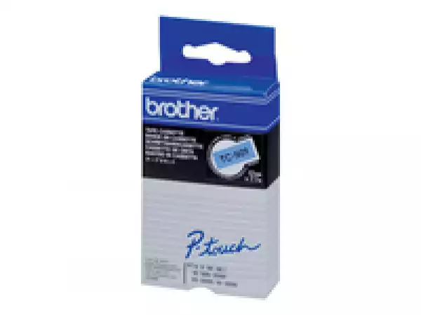 BROTHER P-Touch TC-501 black on blue 12mm