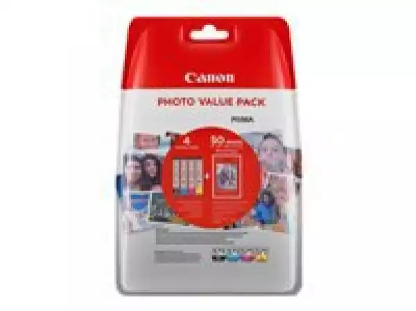 CANON 1LB CLI-571 Value Pack Blister 4x6 Phot Paper PP-201 50sheets + Cyan Magenta Yellow & Photo Black ink tanks