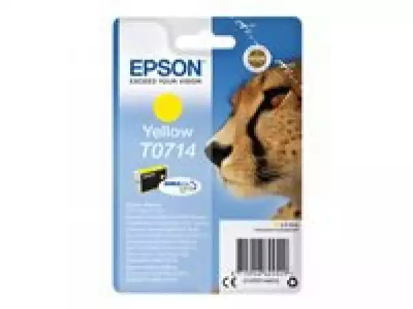 EPSON 1LB T0714 ink cartridge yellow standard capacity 5.5ml 1-pack blister without alarm EPSON 1LB T0714 ink cartridge yellow standard capacity 5.5ml 1-pack blister without alarm