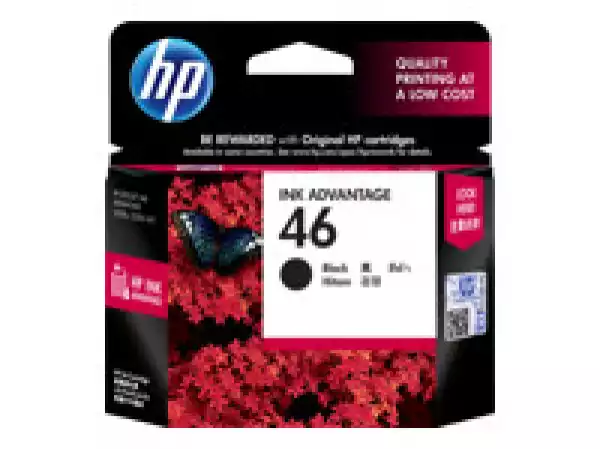 HP 46 original Ink cartridge Advantage Cartridge CZ637AE BFW Black