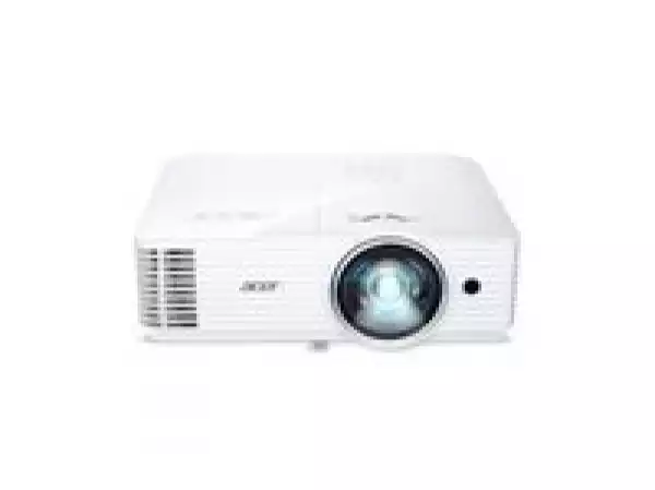 Acer Projector S1286H, DLP, Short Throw, XGA (1024x768), 3500 ANSI Lumens, 20000:1, 3D, HDMI, VGA, RCA, Audio in, Audio out, VGA out, DC Out (5V/1A, USB-A), Speaker 16W, Bluelight Shield, 3.1kg, White