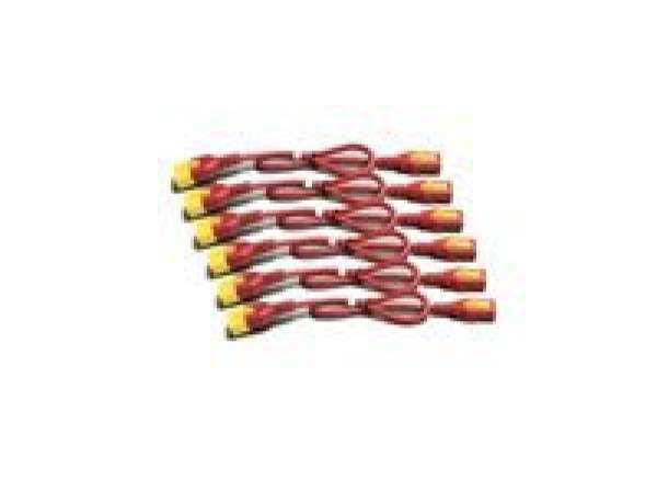 APC Power Cord Kit 6 ea Locking C13 TO C14 0.6m Red