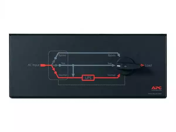 APC Service Bypass Panel Bypass switch rack-mountable AC 200/240V output connectors 3 4U 19 Black