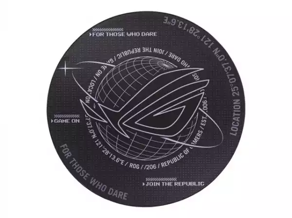 ASUS ROG Cosmic Mat Space-themed With ROG-inspired Elements Jersey Fabric Non-slip Rubber Base Resists Curling