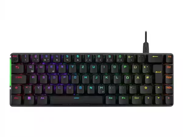 ASUS ROG FALCHION ACE BLACK Gaming Keyboard pre-lubed ROG NX mechanical switches with ROG switch stabilizer US