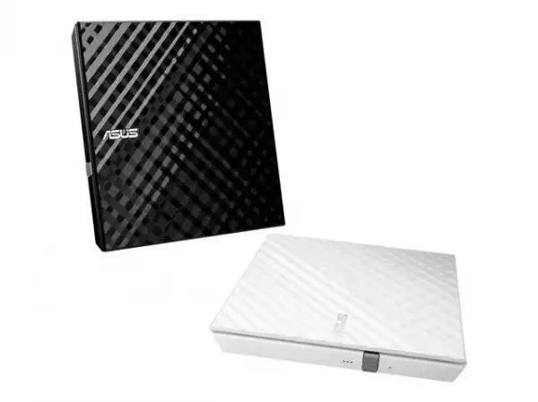 ASUS SDRW-08D2S-U Lite ext.Slim DVD Writer 8x DVD±R 6x DVD±R DL 5x DVD-RAM USB 2.0 incl.Cyberlink Power2Go white