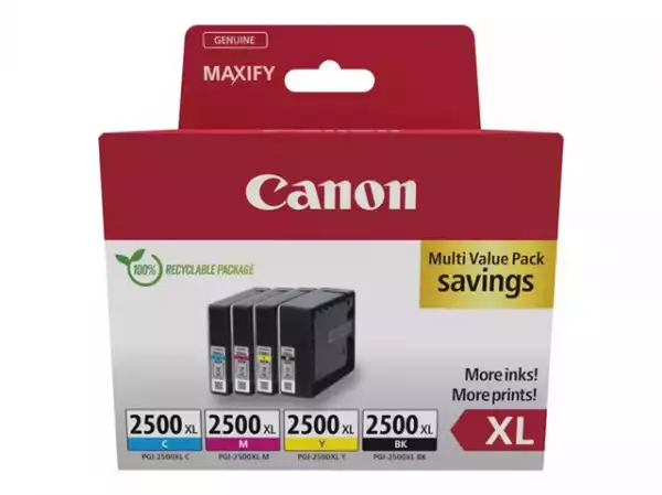 CANON PGI-2500XL Ink Cartridge BK/C/M/Y MULTI CANON PGI-2500XL Ink Cartridge BK/C/M/Y MULTI