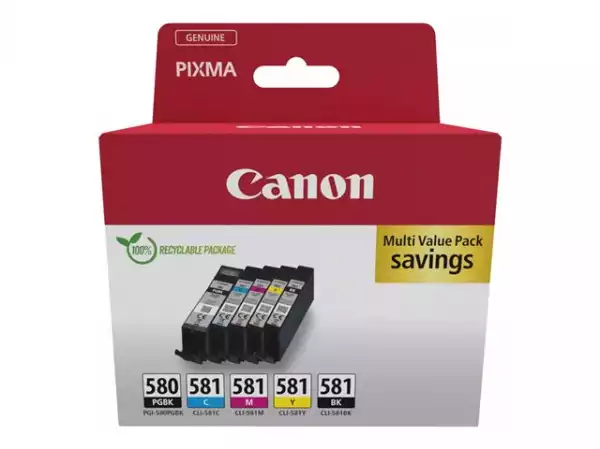 CANON PGI-580/CLI-581 Ink Cartridge BK/CMYK CANON PGI-580/CLI-581 Ink Cartridge BK/CMYK
