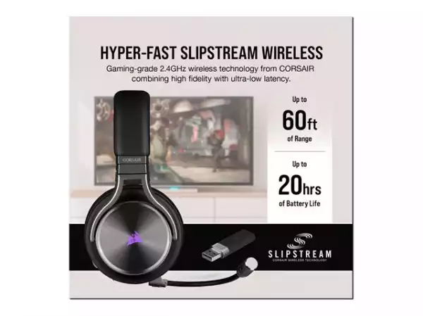 CORSAIR Gaming Virtuoso RGB Wireless SE High-Fidelity Gaming Headset Gunmetal EU Version