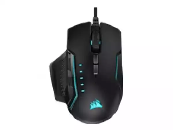 CORSAIR GLAIVE RGB PRO Comfort FPS/MOBA Gaming Mouse with Interchangeable Grips Aluminum Backlit RGB LED 18000 DPI Optical EU