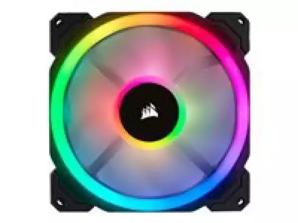 Corsair LL Series, LL140 RGB, 140mm Dual Light Loop RGB LED PWM Fan, Single Pack