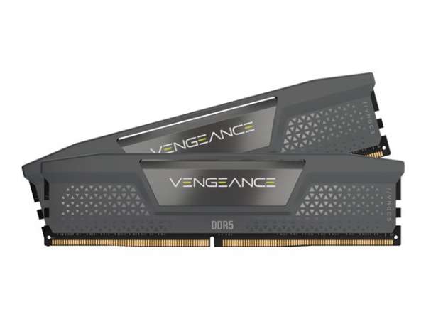 CORSAIR VENGEANCE 32GB 2x16GB DDR5 6000MHz DIMM Unbuffered 36-36-36-76 Std PMIC AMD EXPO Cool Grey Heatspreader Black PCB 1.35V