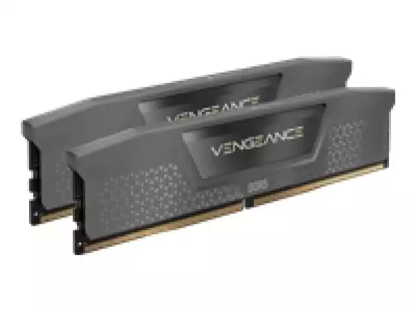 CORSAIR VENGEANCE 64GB 2x32GB DDR5 5600MT/s DIMM Unbuffered 40-40-40-77 Std PMIC AMD EXPO Cool Grey Heatspreader Black PCB 1.25V