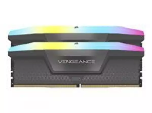 CORSAIR VENGEANCE RGB 32GB 2x16GB DDR5 5600MT/s DIMM Unbuffered 36-36-36-76 Std PMIC AMD EXPO Cool Grey Heatspreader 1.25V