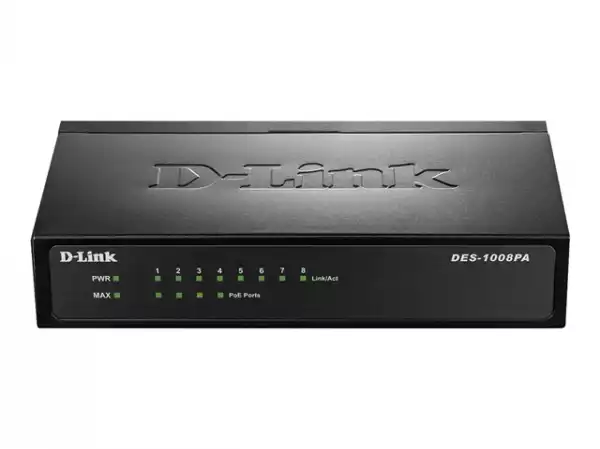 D-LINK 8-Port Layer2 PoE Fast Ethernet Switch