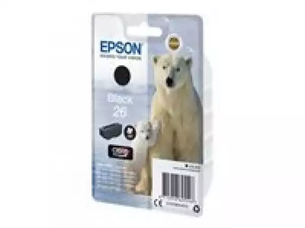 EPSON 4LB 26 ink cartridge black standard capacity 6.2ml 220 pages 1-pack blister without alarm EPSON 4LB 26 ink cartridge black standard capacity 6.2ml 220 pages 1-pack blister without alarm