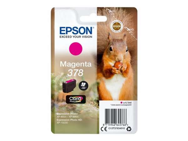 EPSON 4LB 378 Magenta Ink Cartridge with security w/s