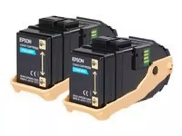 EPSON AL-C9300N toner cartridge cyan standard capacity 2 x 7.500 pages 2-pack
