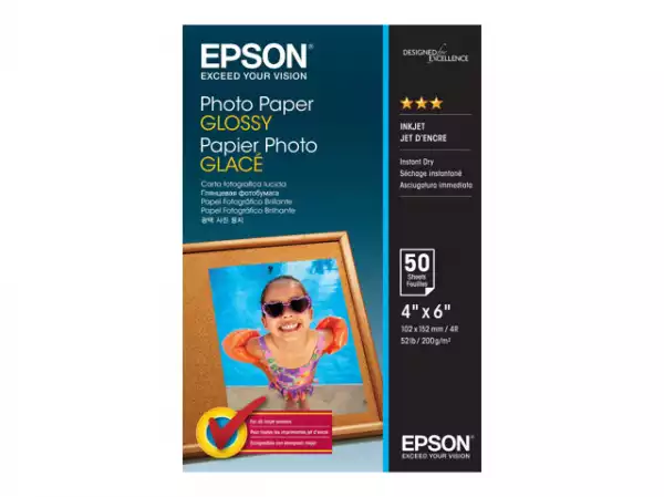 EPSON S042547 Photo paper glossy 200g/m2 100x150mm 50 sheets 1-pack