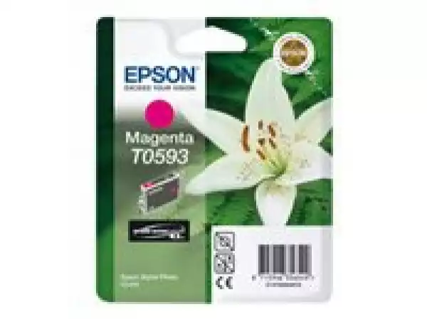 EPSON 5LB T0593 ink cartridge magenta standard capacity 13ml 1-pack blister without alarm