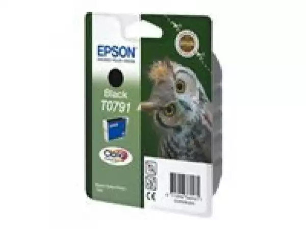EPSON T0791 ink cartridge black standard capacity 11ml 1-pack RF-AM blister w/s EPSON T0791 ink cartridge black standard capacity 11ml 1-pack RF-AM blister w/s