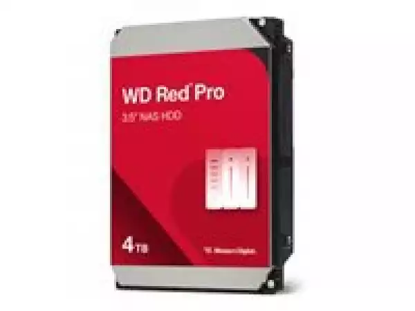 HDD Desktop WD Red Pro (3.5'', 4TB, 256MB, 7200 RPM, SATA 6 Gb/s)