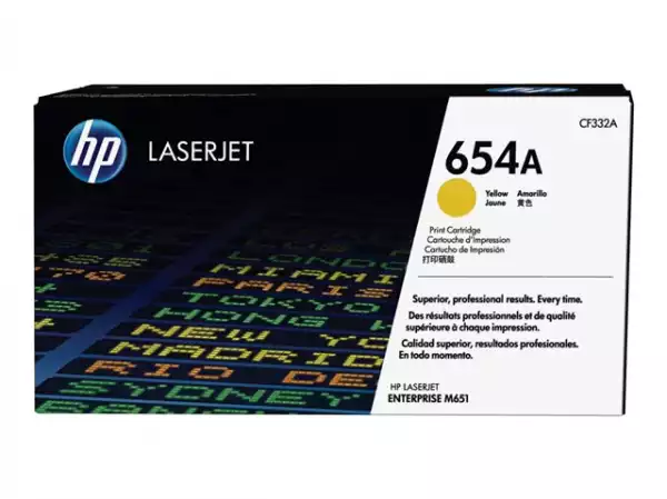 HP 654A original Toner cartridge CF332A yellow standard capacity 15.000 pages 1-pack