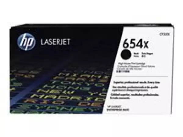 HP 654X High Yield Black Original LaserJet Toner Cartridge