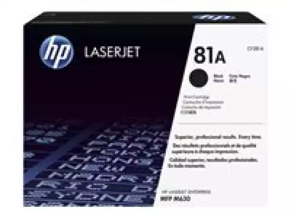 HP 81A Black Original LaserJet Toner Cartridge HP 81A Black Original LaserJet Toner Cartridge