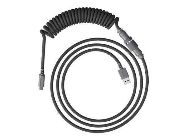 HP HyperX USB-C Coiled Cable Gray
