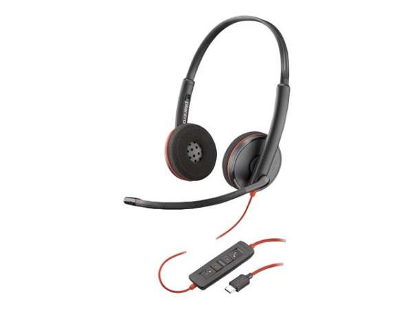 HP Poly Blackwire 3220 Stereo USB-C Headset +USB-C/A Adapter Bulk SmartBuy HP Poly Blackwire 3220 Stereo USB-C Headset +USB-C/A Adapter Bulk SmartBuy