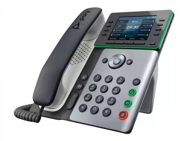 HP Poly Edge E300 IP Phone and PoE-enabled