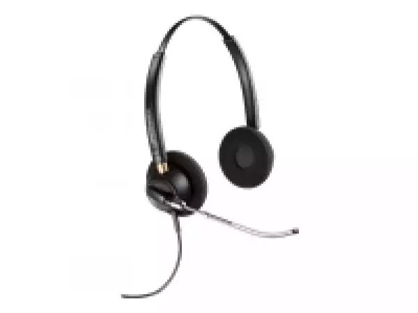 HP Poly EncorePro 520V EncorePro 500 series headset on-ear wired active noise cancelling 3.5mm jack black UC certified