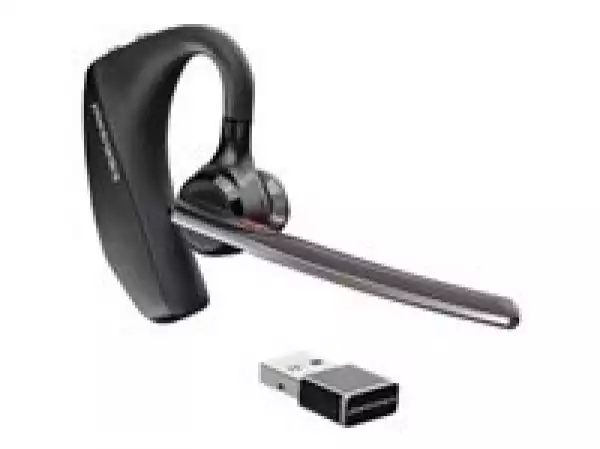 HP Poly Voyager 5200 UC Headset in-ear Bluetooth wireless wired USB-A via Bluetooth adapter black Certified for Microsoft Teams