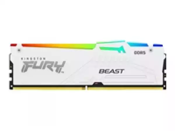 KINGSTON 16GB 6400MT/s DDR5 CL32 DIMM FURY Beast White RGB XMP