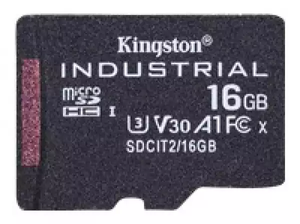 KINGSTON 16GB microSDHC Industrial C10 A1 pSLC Card Single Pack w/o Adapter